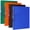 Blue, Black, Orange, Green, variant on Vivin 1 Inch Plastic Flexible Binders, Round Ring 4 Packs Assorted Color Scatter Pattern