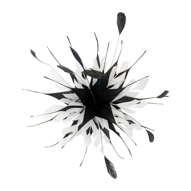 Alfileres de plumas hechos a mano, horquillas de flores hechas a mano para bodas, ceremonias de bricolaje para mujeres 23 centímetros