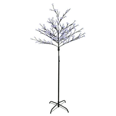 Northlight 6' Prelit LED Cherry Blossom Flower Tree Pure White Lights