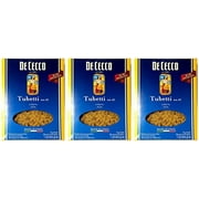 De Cecco, Tubetti No. 62 Pasta (Pack of 3), Imported from Fara San Martino, Italy, 16 oz (each)