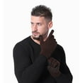 thumbnail image 4 of Jumpingount Guantes de invierno con dedos completos a prueba de viento para hombre, 2 uds., antideslizantes, cálidos, para bicicleta, mitones elásticos guantes y mitones Azul oscuro tipo4 Jumpingount AP016319-04, 4 of 6