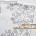 thumbnail image 3 of DriftAway Samantha U Shape with Selfcord Lined Thermal Insulated Energy Saving Rod Pocket Window Curtain Single Swag Valance, 52" x 16" Plus 2" Header, Gray, 3 of 6