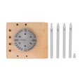 thumbnail image 1 of Watch Balance Wheel Stand, Wooden Base Safe Stable Firm Watch Balance Wheel Holder Pin Punch For Watchmaker For Watch Repair Shop ANGGREK AH2615, 1 of 8
