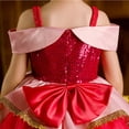 thumbnail image 5 of Girls Fancy Princess Costume Pink Halloween Birthday Cosplay Pageant Party Outfits, 5 of 6