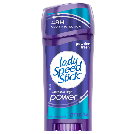 Lady Speed Stick Invisible Dry Power Antiperspirant Deodorant, Powder Fresh, 2.3 oz