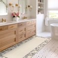 thumbnail image 2 of Hasoo 2' x 6' Beige/Black Runner Rugs for Hallway Kitchen Washable Vintage Floral Print Bedside Indoor Modern Geometric Bordered Doormat, 2 of 5