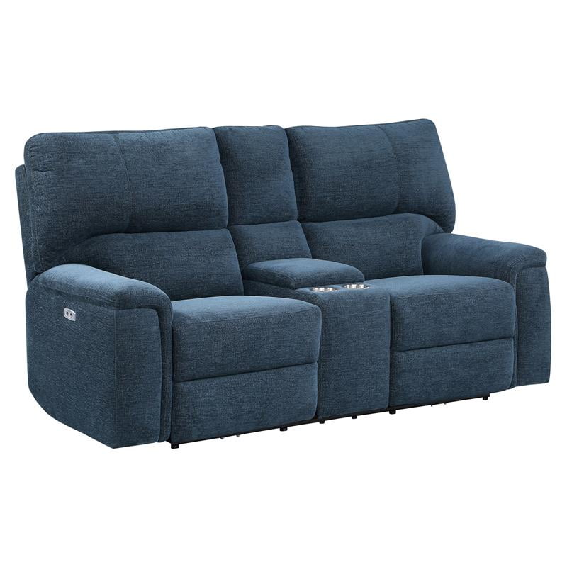 Lexicon Dickinson Power Double Reclining Loveseat with Center Console