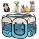 thumbnail image 1 of Corral para Mascotas OceeK para Gatos y Perros Pequeños para Interior Azul/Beige, 1 of 9