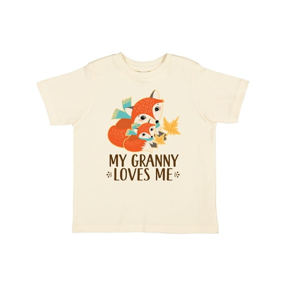 Inktastic Granny Loves Me Fox Boys or Girls Toddler T-Shirt