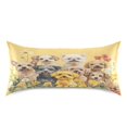 thumbnail image 3 of Haosy Satin Pillowcase for Hair and Skin Standard Cooling Silk Pillow Case with Envelope Closure Cute Dogs with Happy and Joyful 20"x30", 3 of 9
