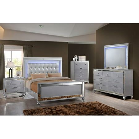 Home Source Queen Bed Dresser Mirror Nightstand