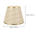 thumbnail image 4 of Minkissy 1Pack Large Lampshade Golden Fabric Simple Dust Cover Living Room, 4 of 4