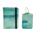 thumbnail image 1 of Funda para pasaporte, funda de piel sintética para viajes, organizador para pasaporte, tarjetas de crédito y tarjetas de embarque, 1 of 5