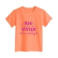 thumbnail image 4 of eileial Girls Tshirts Big Sister Shirt Baby Girl Announcement Toddler Shirts Sibling Reveal Short Sleeve Cute Tee,Orange 11-12 Years, 4 of 5