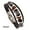 Style 2, variant on Men's Evil Eye Cross Leather Bracelet Braided Beaded Wristband Bangle 7.5" Gift-Style 3
