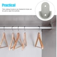 thumbnail image 2 of AURARMLET 30pcs Plastic Wardrobe Hanger Brackets Closet Support Hooks Grey Organizer, 2 of 8