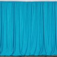 thumbnail image 2 of New Creations Fabric & Foam 10 Feet Wide by 10 Feet High Polyester Backdrop Drape Curtain Panel - (Turquoise), 2 of 3