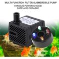 thumbnail image 3 of 3w Powerful Submersible Water Pump With Led Light Adjustable Water Flow For Fountains Ponds Aquarium, 3 of 5