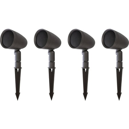 Sonance - SGS 4 SAT PACK - Garden Series 3-1/2" 2-Way Outdoor Satellite  Speaker (4-Pack) - Dark Brown