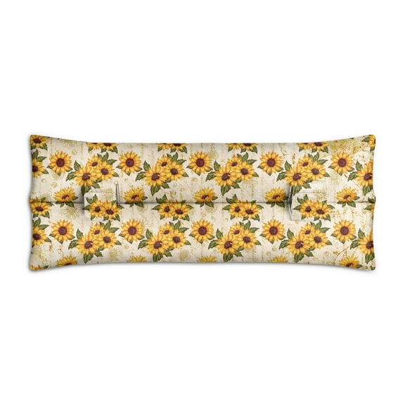 Boho Art Sunflower Seatbelt Pillow - Soft Mastectomy Cushion for Car - Watercolor Floral Design for Post Surgery Recovery - Chest Protection & Comfort