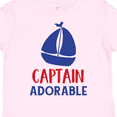 thumbnail image 4 of Inktastic Captain Adorable, Sail Boat, Sailing - Red Blue Boys Toddler T-Shirt, 4 of 5