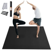 KFFKFF Large Yoga Mat,9x6ft Durable Non-Slip Fitness Mat, Universal Exercise Mat for Both Genders, Includes Bag & Strap, Ideal for Home Yoga, Pilates & Floor Exercises