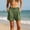 A443 Green, variant on Women's Casual Summer Shorts High Waisted Pleated Front Lightweight Comfortable Beach Pants with Pockets Flattering Lounge Holiday Wear Breathable Loose Fit