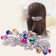 thumbnail image 2 of Pinza de pelo para boda con pedrería, pasadores de cristal CZ, pasador de cristal morado, pasador de pelo CZ, adornos decorativos para la cabeza, tocados de boda con cristal, 2 of 2