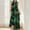 Green, variant on QUNYINEY Sleeveless Women Dresses Casual Peacock A-Line Dress V Neck Flowy with Pockets Maxi Sundress