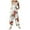 White, variant on Women Christmas Outfit Stylish Women's Casual Christmas Print Jumpsuit Featuring Convenient Side Pockets For Everyday Comfort And Festive Seasonal Wear White 3XL