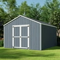 thumbnail image 3 of Little Cottage Co. 12x14 Value Gable Shed, Outdoor Wood Storage Do-It-Yourself Precut Kit, 3 of 13