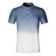 thumbnail image 5 of Summer Men's Button Up Round Neck Short Sleeved Shirt Solid Casual Top 3XL, 5 of 5