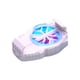 thumbnail image 2 of Matsuzay Radiador para teléfono móvil, iluminación RGB, 3 velocidades de engranaje, almohadilla de silicona con ajustable, accesorios para Teléfono y Comunicación Blanco, 2 of 6