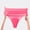 Hot Pink, variant on Womens Seamless Thong Underwear No Show Panties Invisible High Waisted Thongs Soft Stretchy Breathable Lingerie Smooth Athletic Panty for Workout and Dress