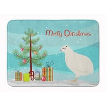 Carolines Treasures BB9324RUG Texas Quail Christmas Machine Washable Memory Foam Mat Teal 19 X 27" multicolor