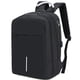 thumbnail image 1 of Mochila para computadora portátil, resistente al agua, antirrobo, con puerto de carga USB y cerradura, mochilas de negocios, color negro, 1 of 6