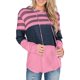 thumbnail image 1 of Sudaderas y sudaderas con capucha para mujer, sudaderas con cordón de manga larga, camisetas a rayas con bloques de color Sailing Electrónica, 1 of 2
