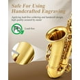 thumbnail image 2 of Extra Saving $50 Eastar Alto Saxophone with Stand E Flat Gold Lacquer Student Beginner Sax Full Kit School Band Orchestra Instruments AS-II, 2 of 7