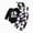 R652-Black, variant on NOLDARES Newborn Baby Boy My 1st Halloween Outfit Ghost Print Romper Ghost Print Suspender Pants Overalls 3pcs Carnival Clothes Set(Orange,9-12 M)