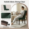 thumbnail image 7 of AFO Upholstered Dining Chairs Set of 4, Fabric Kitchen Side Chairs with Solid Wood Legs, Green, 7 of 7