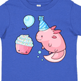 thumbnail image 4 of Inktastic Cute Axolotl Birthday with Cupcake Boys or Girls Toddler T-Shirt, 4 of 5