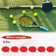 thumbnail image 4 of Amortiguador de Raqueta de Tenis [6PCS] - Amortiguador de Vibraciones de Silicona en Forma de Burbuja Divertida [Rojo], 4 of 7