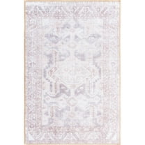 Unique Loom Paul Timeless Rug Gray/Beige 7' 7" x 10' 6" Rectangle Medallion Transitional Perfect For Living Room Bed Room Dining Room Office