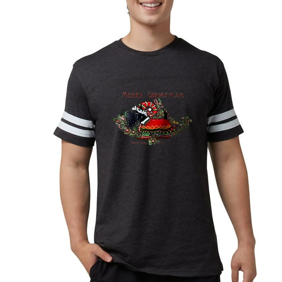 CafePress - Scottish Terrier Christmas Elf T Shirt - Mens Football Shirt