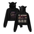 thumbnail image 1 of Ty Myers The Select Tour Sudadera con capucha con orejas de gato para mujer, Top de manga larga, ropa para mujer, 1 of 5