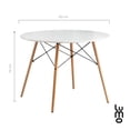 thumbnail image 2 of Set Comedor Mesa Redonda 80cm + 4 Sillas Eames gris, 2 of 8