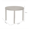 thumbnail image 2 of Mesa Desarmable Redonda De Plástico Con Textura Rattan Blanco cantera, 2 of 4