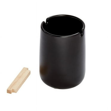 InterDesign 28267 Eco Vanity Toothbrush Holder, Ceramic, Black