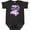 Black Leopard, variant on Inktastic I Wear Violet for My Auntie Hodgkins Lymphoma Awareness Boys or Girls Baby Bodysuit