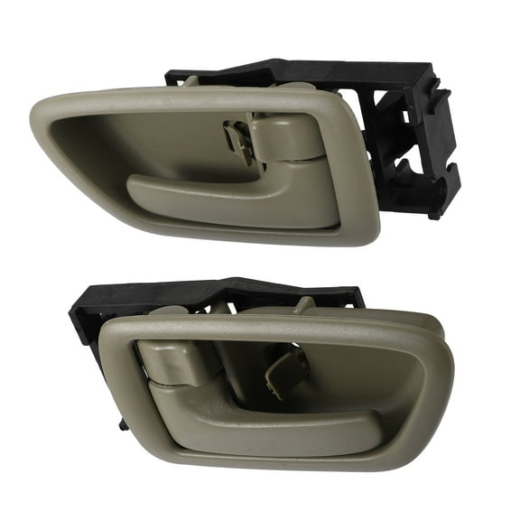 Unique Bargains 2 Pcs Left Driver & Right Passenger Side Automotive Interior Door Handle Compatible for Toyota Avalon 2000-2007, Durable Plastic Brown